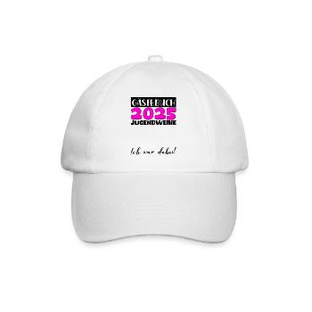 Jugendweihe 2025 Livre d’or Cadeau Filles Garçons - Casquette classique - blanc/blanc - Devant