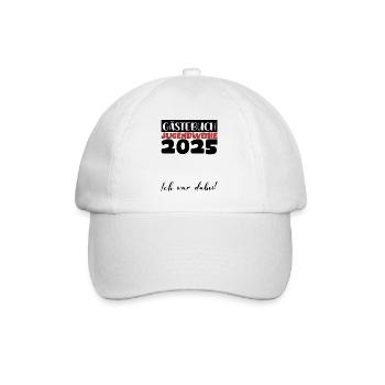 Jugendweihe 2025 Livre d’or Cadeau Filles Garçons - Casquette classique - blanc/blanc - Devant