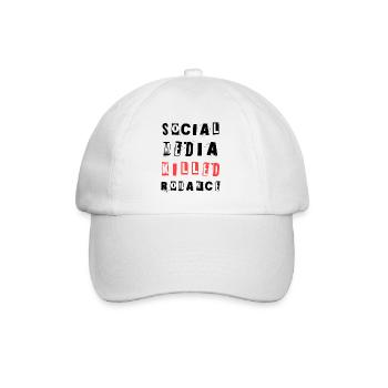Social Media Killed Romance Soziales Statement - Baseball Cap - white/white - Front