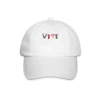 Féministe Arc-en-ciel LGBTQ Choix Solidarité - Casquette classique - blanc/blanc - Devant