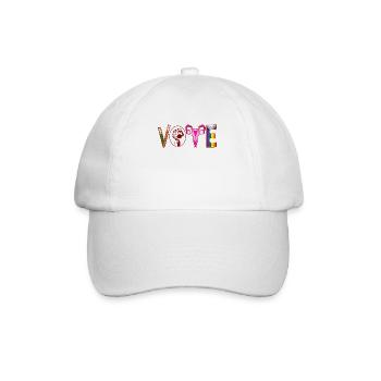 Féministe Arc-en-ciel LGBTQ Choix Solidarité - Casquette classique - blanc/blanc - Devant