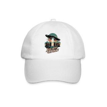 Uralte Astronauten-Begegnung mit Stonehenge UFO - Baseballkappe - Weiß/Weiß - Vorne