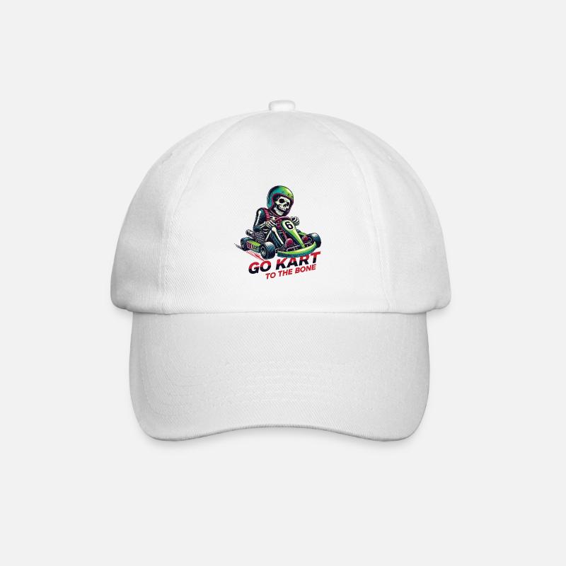 Kart Squelette - Casquette classique - blanc/blanc