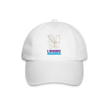 Saxophones I Destroy Silence - Baseball Cap - white/white - Front