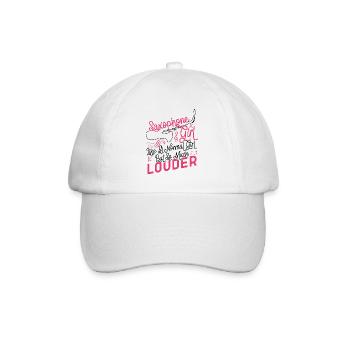 Saxophone Saxophone Girl Like A - Baseball Cap - white/white - Front