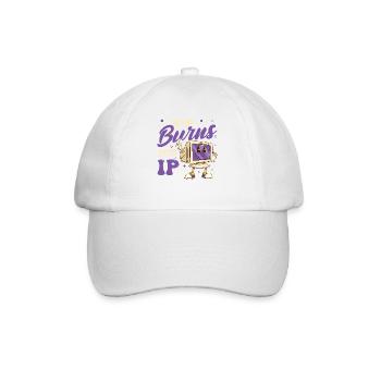 Drôle de dire « Ça brûle quand je fais » ! - Casquette classique - blanc/blanc - Devant