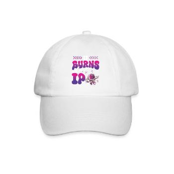 Drôle de dire « Ça brûle quand je fais » ! - Casquette classique - blanc/blanc - Devant