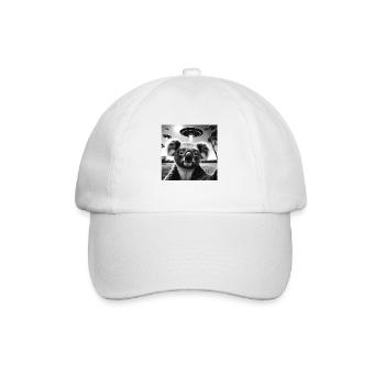Koala kaola Funny Graphic Selfie with UFOs Weird A - Baseball Cap - white/white - Front