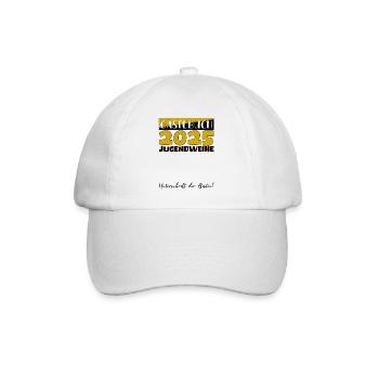 Jugendweihe 2025 Livre d’or Cadeau Filles Garçons - Casquette classique - blanc/blanc - Devant