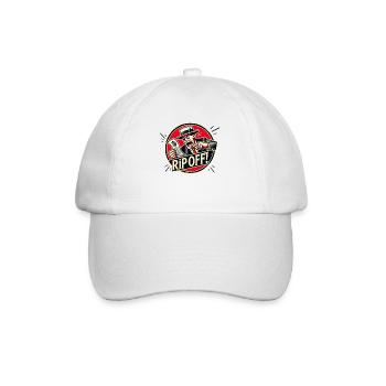 Man angry about rip-off bill - Baseball Cap - white/white - Front