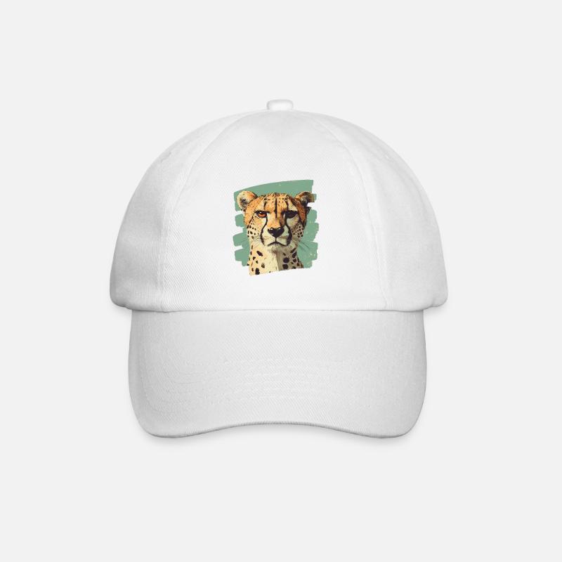Gepard - Baseballkappe - Weiß/Weiß