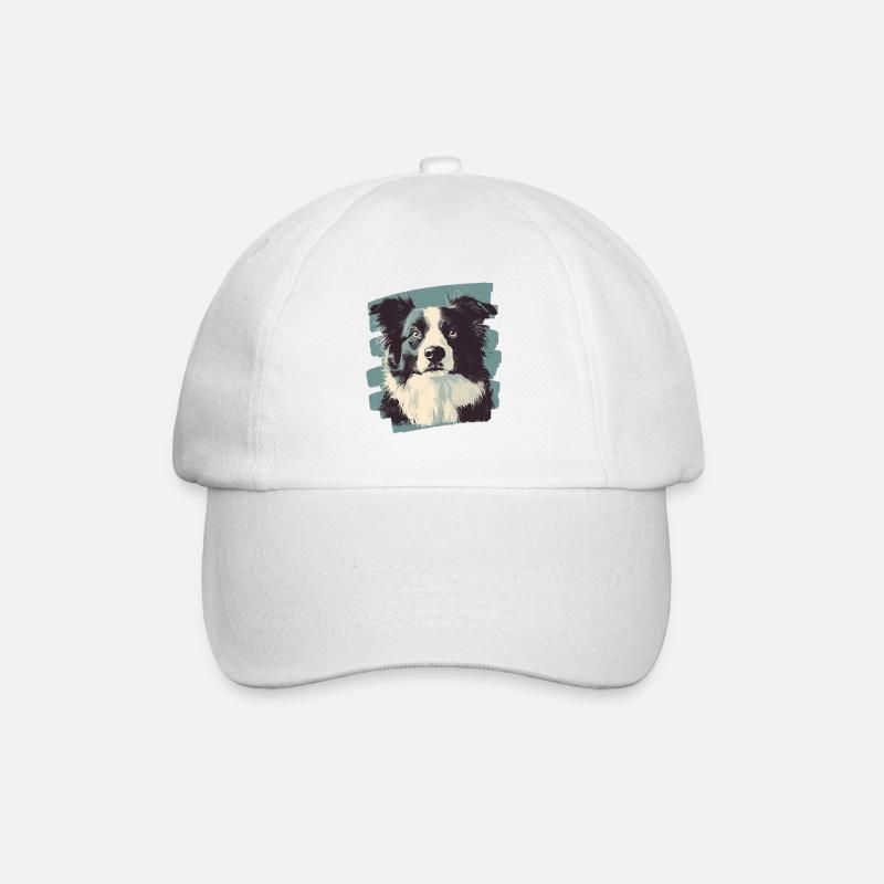 Border Collie - Casquette classique - blanc/blanc