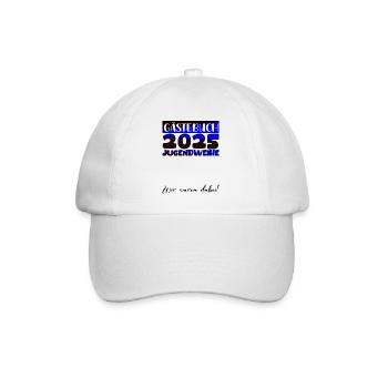 Jugendweihe 2025 Livre d’or Cadeau Filles Garçons - Casquette classique - blanc/blanc - Devant