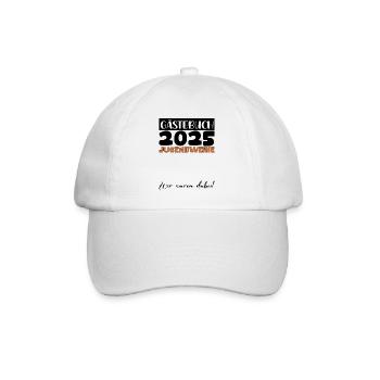 Jugendweihe 2025 Livre d’or Cadeau Filles Garçons - Casquette classique - blanc/blanc - Devant