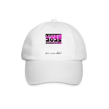 Jugendweihe 2025 Livre d’or Cadeau Filles Garçons - Casquette classique - blanc/blanc - Devant