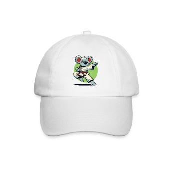 Karaté Koala – Combattant de Kung Fu - Casquette classique - blanc/blanc - Devant