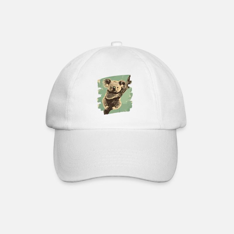 Koala - Baseballkappe - Weiß/Weiß