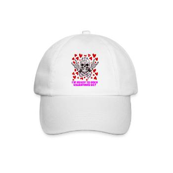 xoxo love you amore Flowers Women Valentine day 14 - Baseball Cap - white/white - Front
