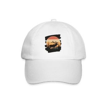 Moose Retro - Baseball Cap - white/white - Front