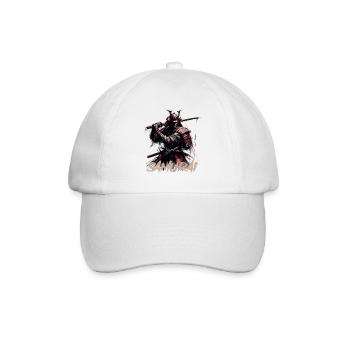 Samurai - Baseballkappe - Weiß/Weiß - Vorne