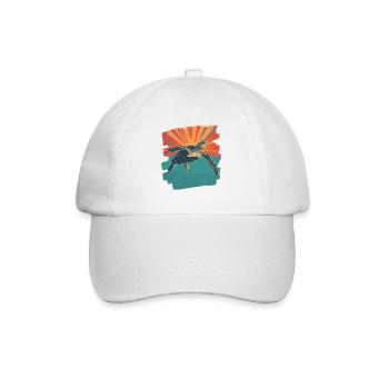 Sea Turtle Retro - Baseball Cap - white/white - Front