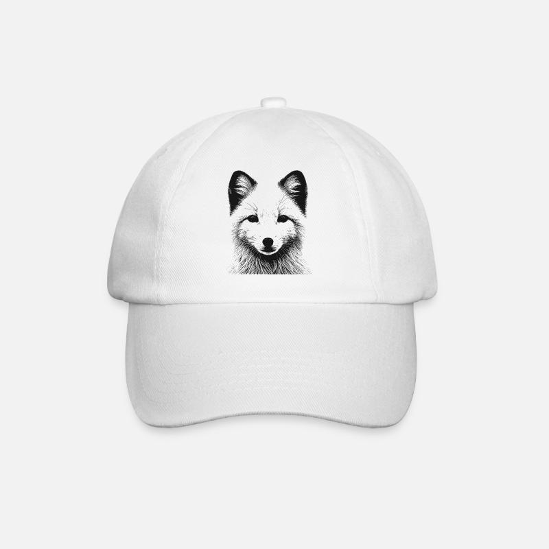 Polarfuchs - Baseballkappe - Weiß/Weiß