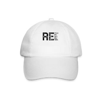 Recycle Reduce Reuse Earth Day Recycling Environment - Baseball Cap - white/white - Front