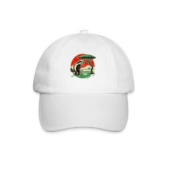 Honey badger takes a break in the desert - Baseball Cap - white/white - Front