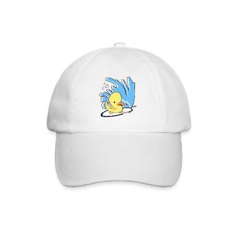 Surfin'Duck - Baseball Cap - white/white - Front