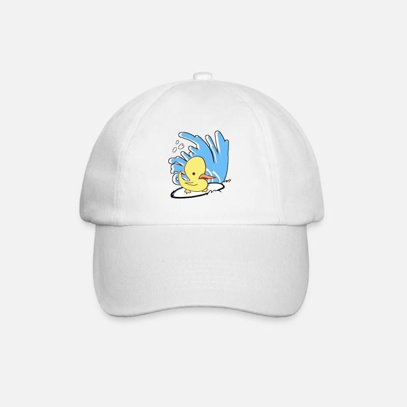 Surfin'Duck - Baseballkappe - Weiß/Weiß