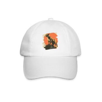 Lion de montagne Rétro - Casquette classique - blanc/blanc - Devant