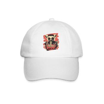 Lemur Ramen - Baseballkappe - Weiß/Weiß - Vorne