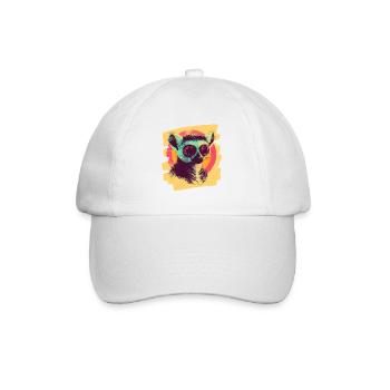 Lemur - Baseballkappe - Weiß/Weiß - Vorne