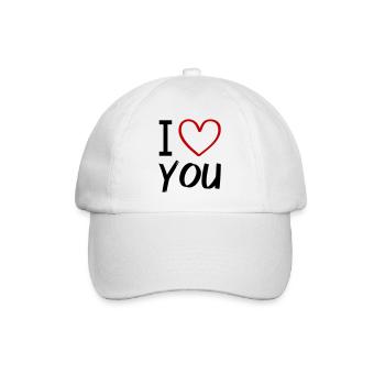 i love you - Baseball Cap - white/white - Front