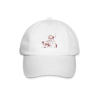 Japan Ramen Noodles Girls Streetwear Aesthetics - Baseball Cap - white/white - Front