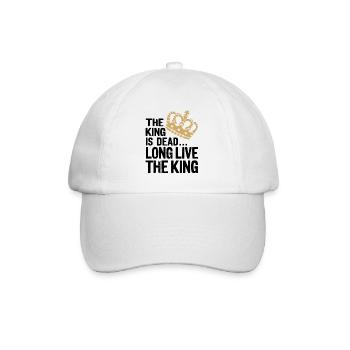 The King is Dead long live the King - Baseball Cap - white/white - Front
