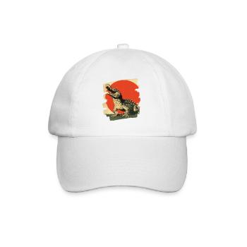 Crocodile - Baseball Cap - white/white - Front