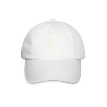 Japanese Retro Ukiyo-e Streetwear with Ramen - Baseball Cap - white/white - Front