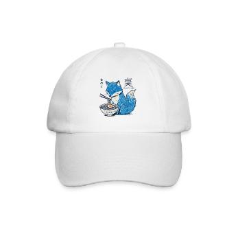 Kitsune Ramen Fox Kawaii Japan Streetwear - Baseball Cap - white/white - Front