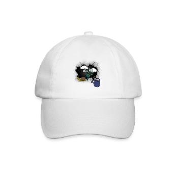 perce-neige fleur escargot escargot - Casquette classique - blanc/blanc - Devant
