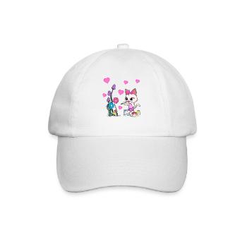 Cat Artist Colorful Nature Children Child Cats - Baseball Cap - white/white - Front