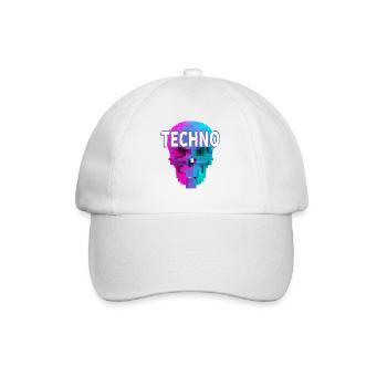 Techno House Party EDM Festival Goa Electro Rave - Casquette classique - blanc/blanc - Devant