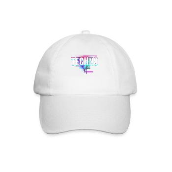 Techno House Party EDM Festival Goa Electro Rave - Casquette classique - blanc/blanc - Devant