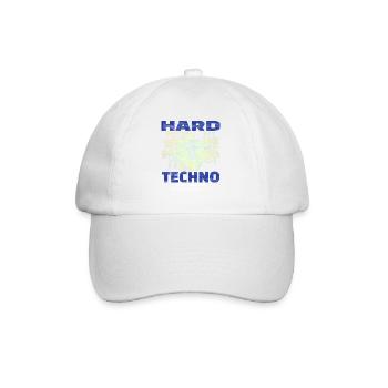 Techno House Party EDM Festival Goa Electro Rave - Baseballkappe - Weiß/Weiß - Vorne