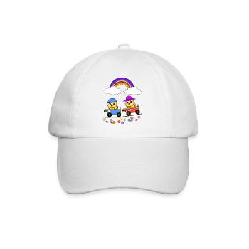 Pâques Poussins Boîtes Course Enfants Bébé Enfant - Casquette classique - blanc/blanc - Devant