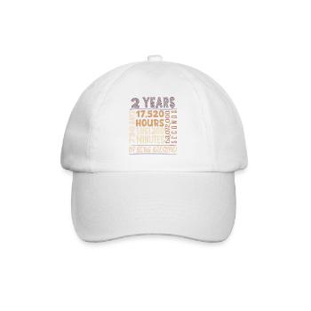 2 ans ! Cadeau d’anniversaire pour les 2 ans - Casquette classique - blanc/blanc - Devant