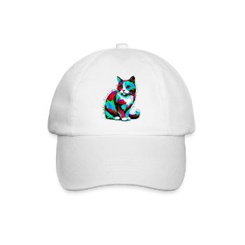 Chat - Casquette classique - blanc/blanc - Devant