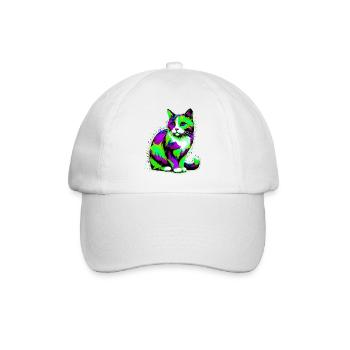 Chat - Casquette classique - blanc/blanc - Devant