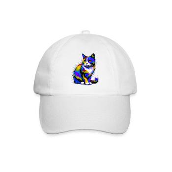 Chat - Casquette classique - blanc/blanc - Devant