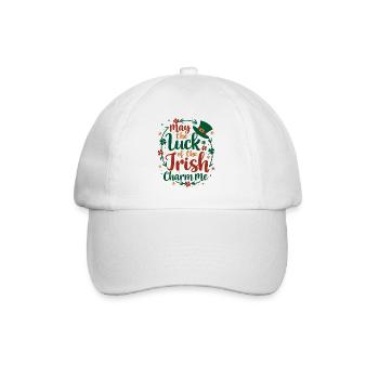 May the Luck of the Irish Charm Me - St Patrick's - Baseball Cap - white/white - Front